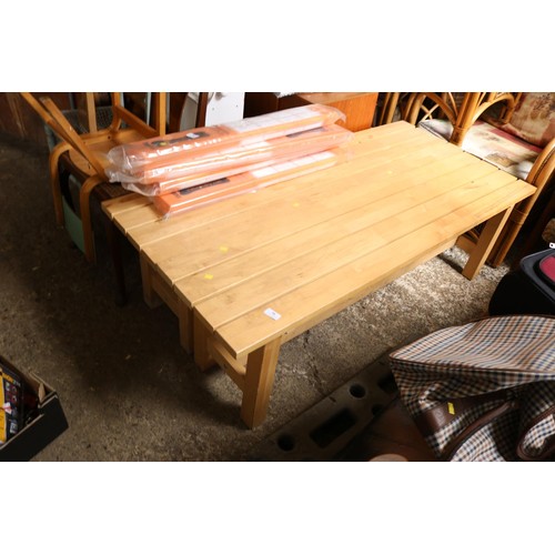 98 - Pair of beech benches