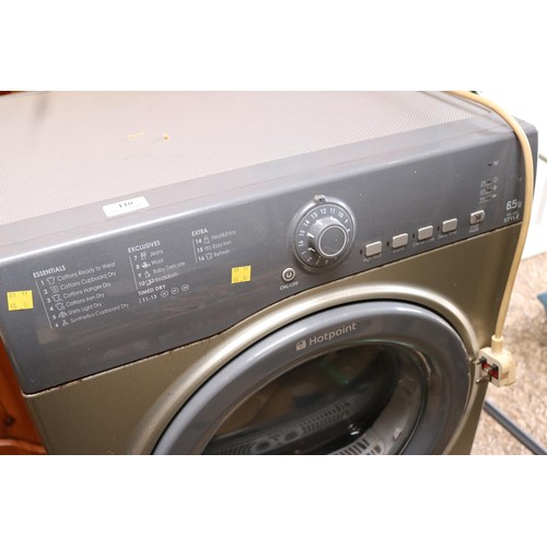 110 - 5kg Hotpoint tumble dryer - warranted until 12 noon Tuesday following the above sale