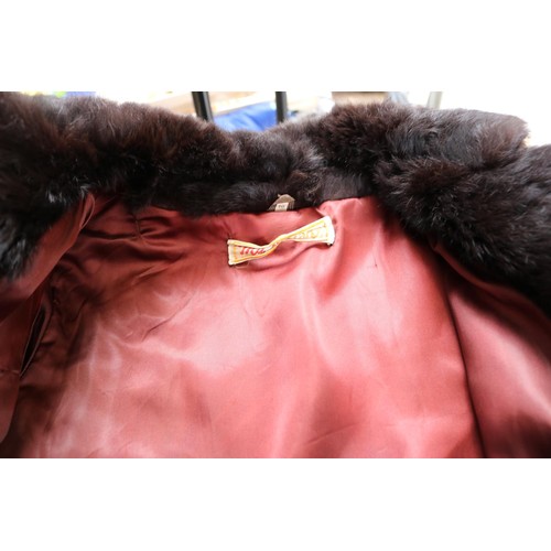 124 - 5 retro coats, incl leather jacket