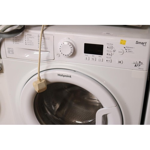 187 - 9kg smart Hotpoint washing machine - warranted until 12 noon Tuesday following the above sale