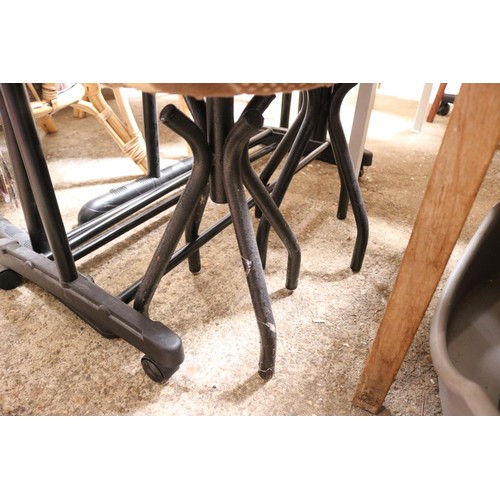 201 - Pair of metal base stools