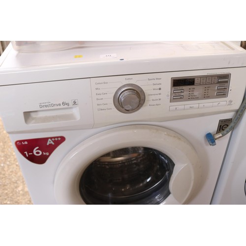 231 - LG washing machine - warranted until 12 noon Tuesday following the above sale