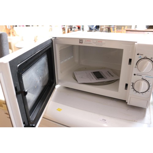 254 - Cookworks microwave - warranted until 12 noon Tuesday following the above sale