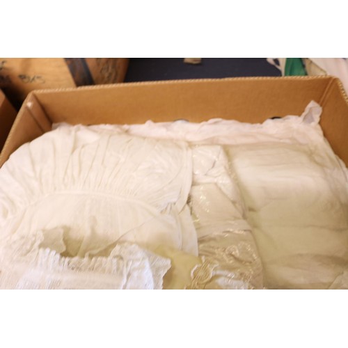 295 - Box of vintage Christening & baby clothes