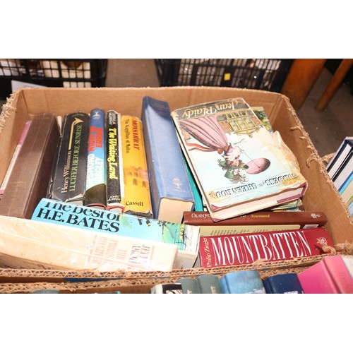 323 - 7 boxes of books, incl Ladybird books