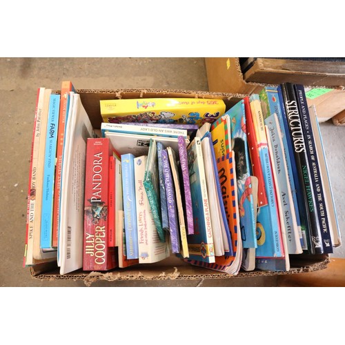 323 - 7 boxes of books, incl Ladybird books