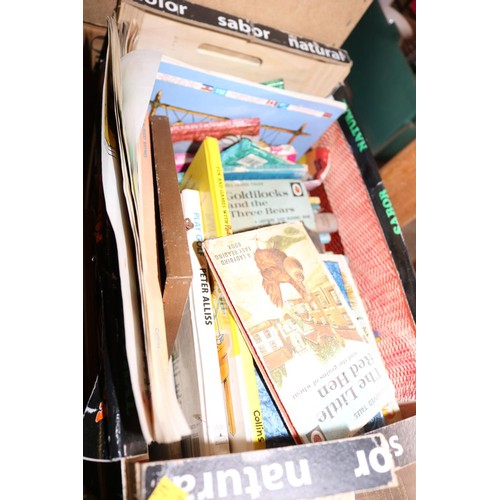 323 - 7 boxes of books, incl Ladybird books