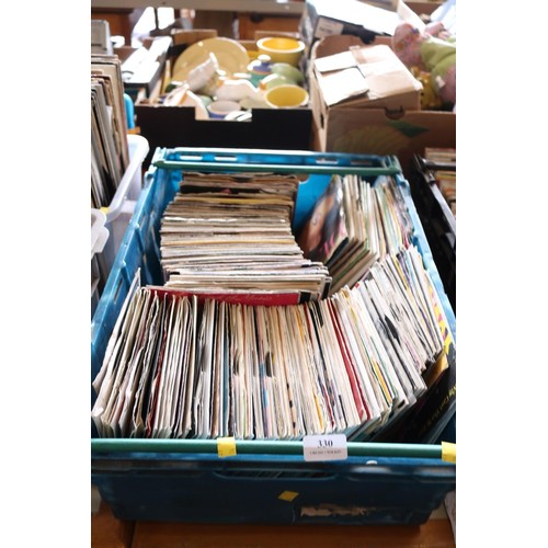 330 - Crate of various singles