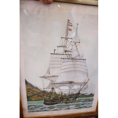 339 - Qty of ship, battleship, nautical framed pictures & others