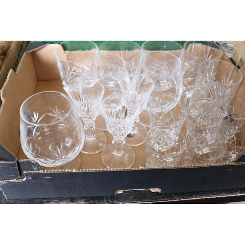 361 - 3 boxes of mixed glassware