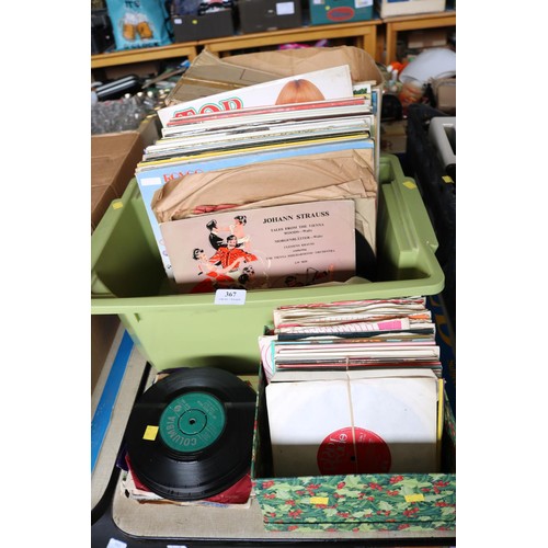 367 - Large box of records