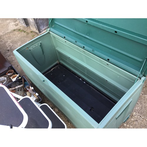 48A - Green plastic outside box/trunk