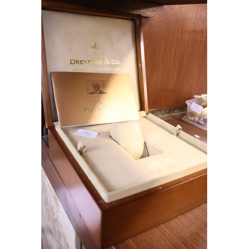 462 - Watch box & papers for luxury Dreyfuss & Co, Swiss