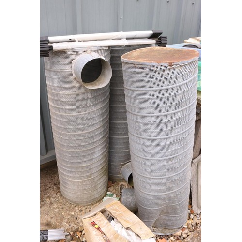 1 - 3 x galvanised flues