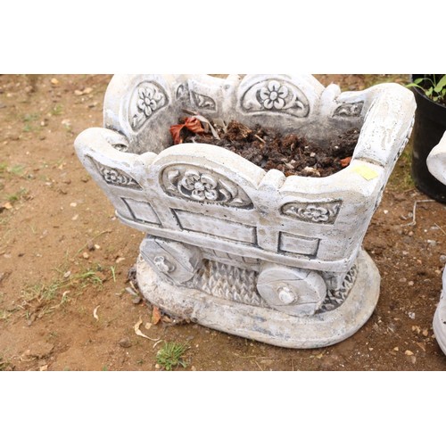 29 - Concrete cart planter