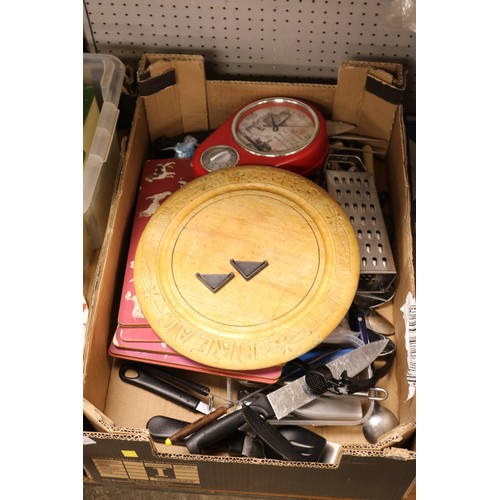 254 - 4 boxes of various kitchen ware