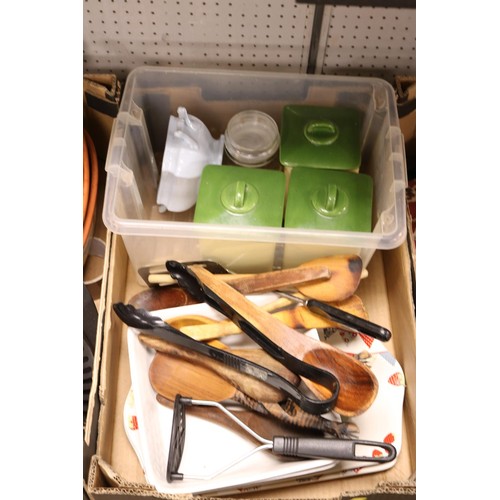 254 - 4 boxes of various kitchen ware