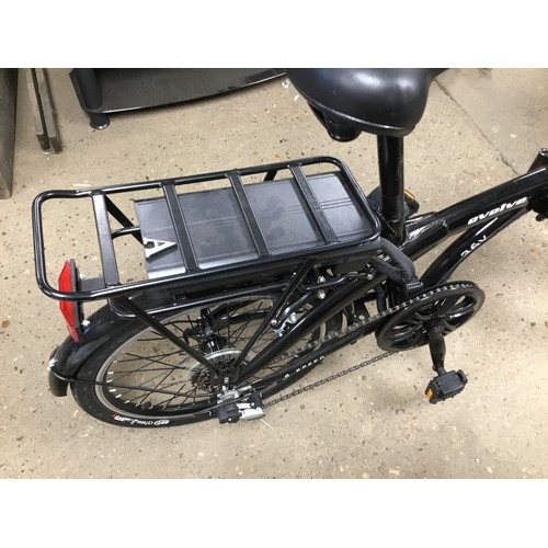 72 - E-pro evolve folding bike, power assisted, tools & instructions - warranted until 12 noon Tuesday fo... 