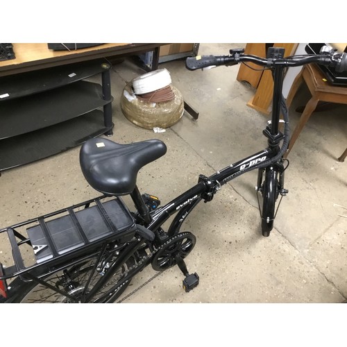 72 - E-pro evolve folding bike, power assisted, tools & instructions - warranted until 12 noon Tuesday fo... 