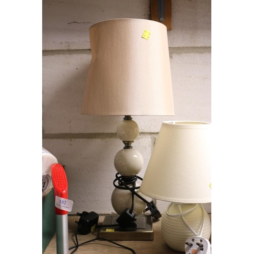 132 - 3 x various lamps - warranted until noon tues following the above sale