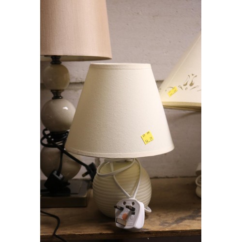 132 - 3 x various lamps - warranted until noon tues following the above sale