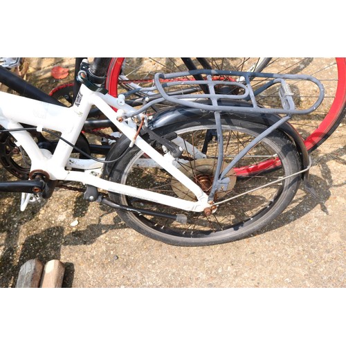 12 - Carrera white fold up bike