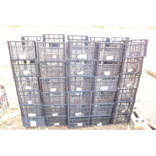 21 - 25 black stacking crates