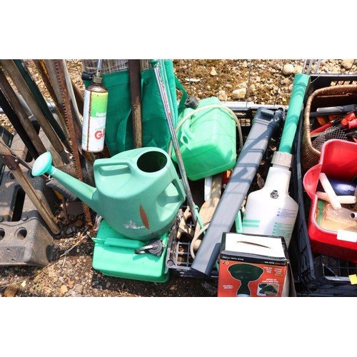 22 - Qty of various garden tools, etc