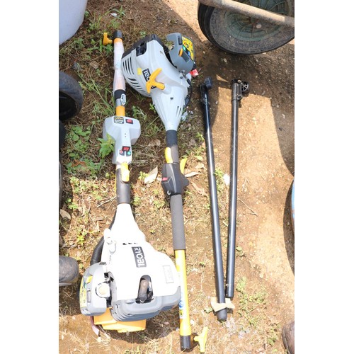 43 - 2 Ryobi motors & arms - multi tool with no heads