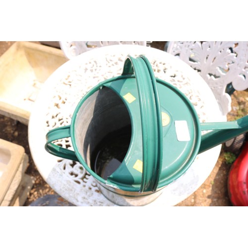 50 - Green modern galvanised watering can