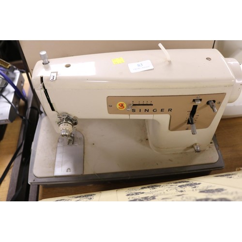 83 - 3 sewing machines - spares or repairs