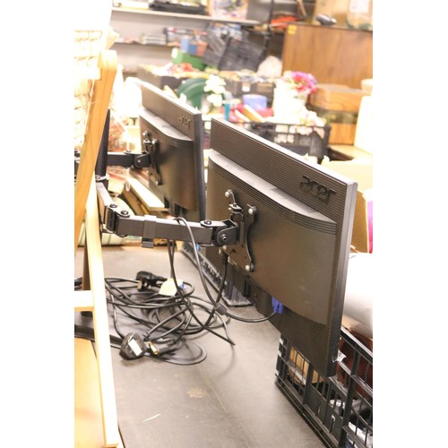 87A - Twin stand / 2 x pc screens -wanted until 12 noon Tuesday, following the above sale