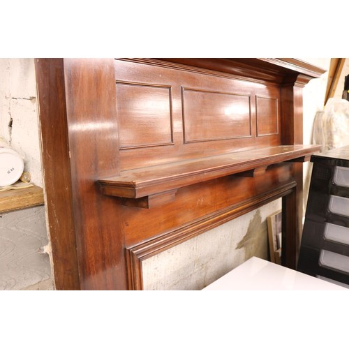 102 - Mahogany fire surround