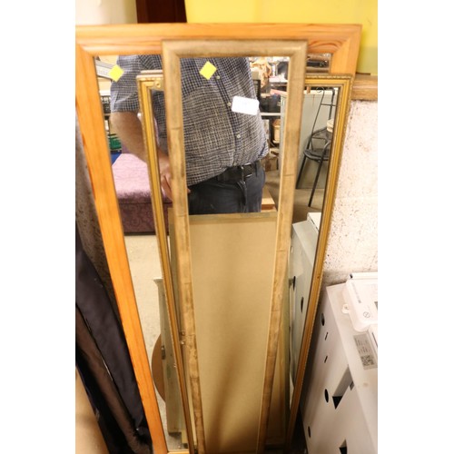 107 - Various framed mirrors x6