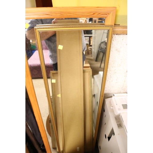 107 - Various framed mirrors x6