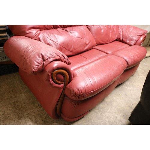 695 - Pink 2 seater sofa