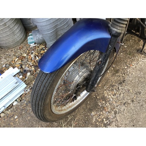 1A - Jawa 350cc Blue Motorbike with V5