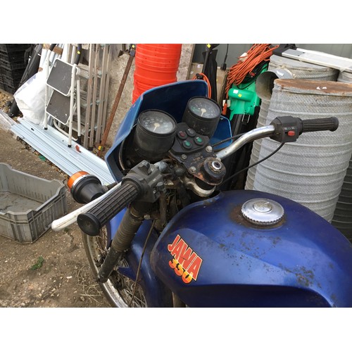 1A - Jawa 350cc Blue Motorbike with V5