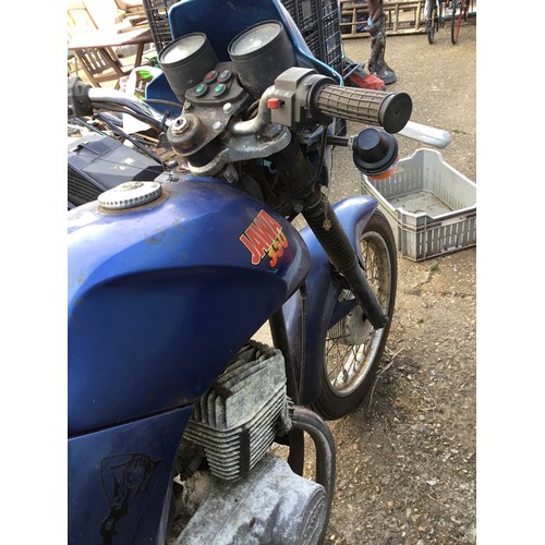 1A - Jawa 350cc Blue Motorbike with V5