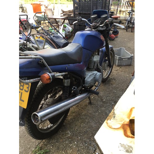 1A - Jawa 350cc Blue Motorbike with V5