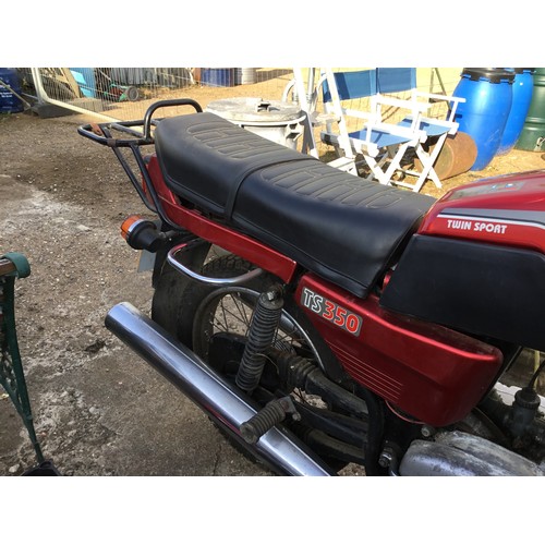 1B - Jawa 350cc Red Motorbike with V5