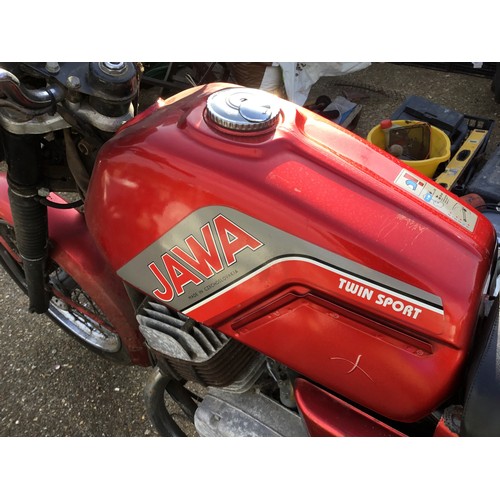 1B - Jawa 350cc Red Motorbike with V5