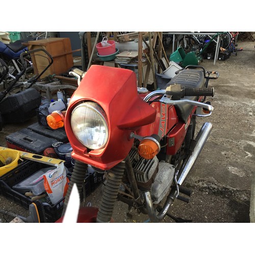 1B - Jawa 350cc Red Motorbike with V5