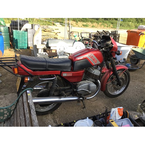 1B - Jawa 350cc Red Motorbike with V5