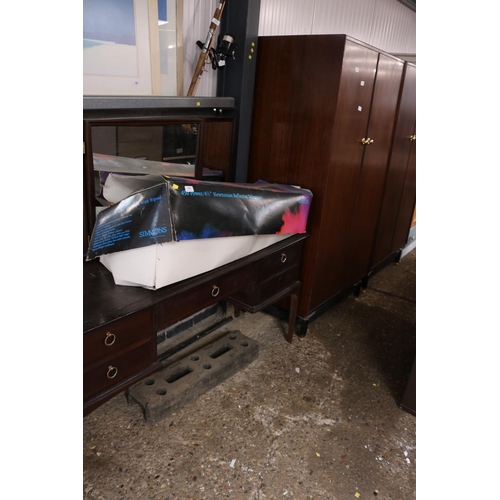 132 - 2 double wardrobes & Stagg dressing table