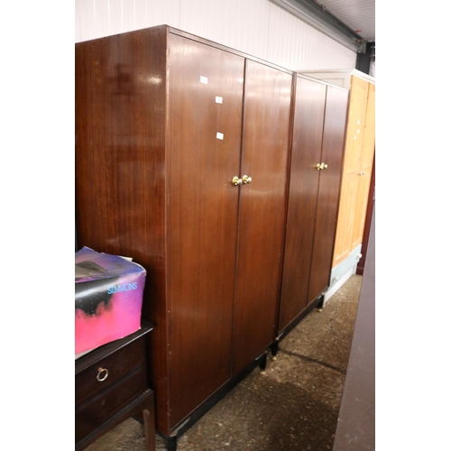 132 - 2 double wardrobes & Stagg dressing table