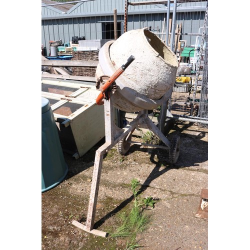 2 - Cement mixer - to be rewired and tested by a qualified engineer