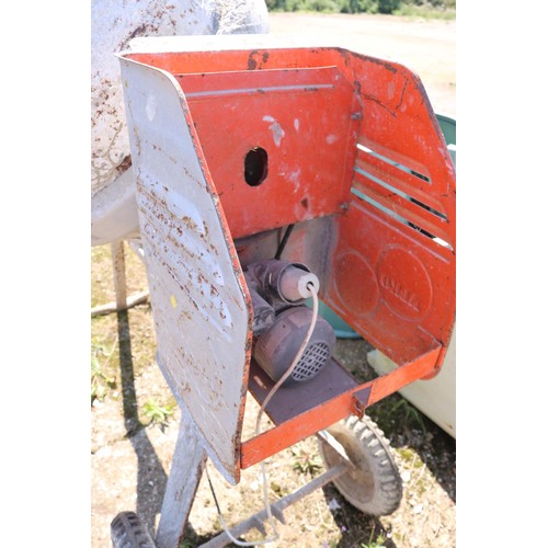 2 - Cement mixer - to be rewired and tested by a qualified engineer