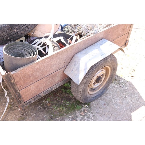 41 - Small wooden trailer