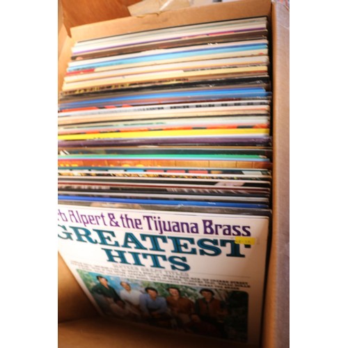 125 - Collection of various records, CDs, speakers, etc